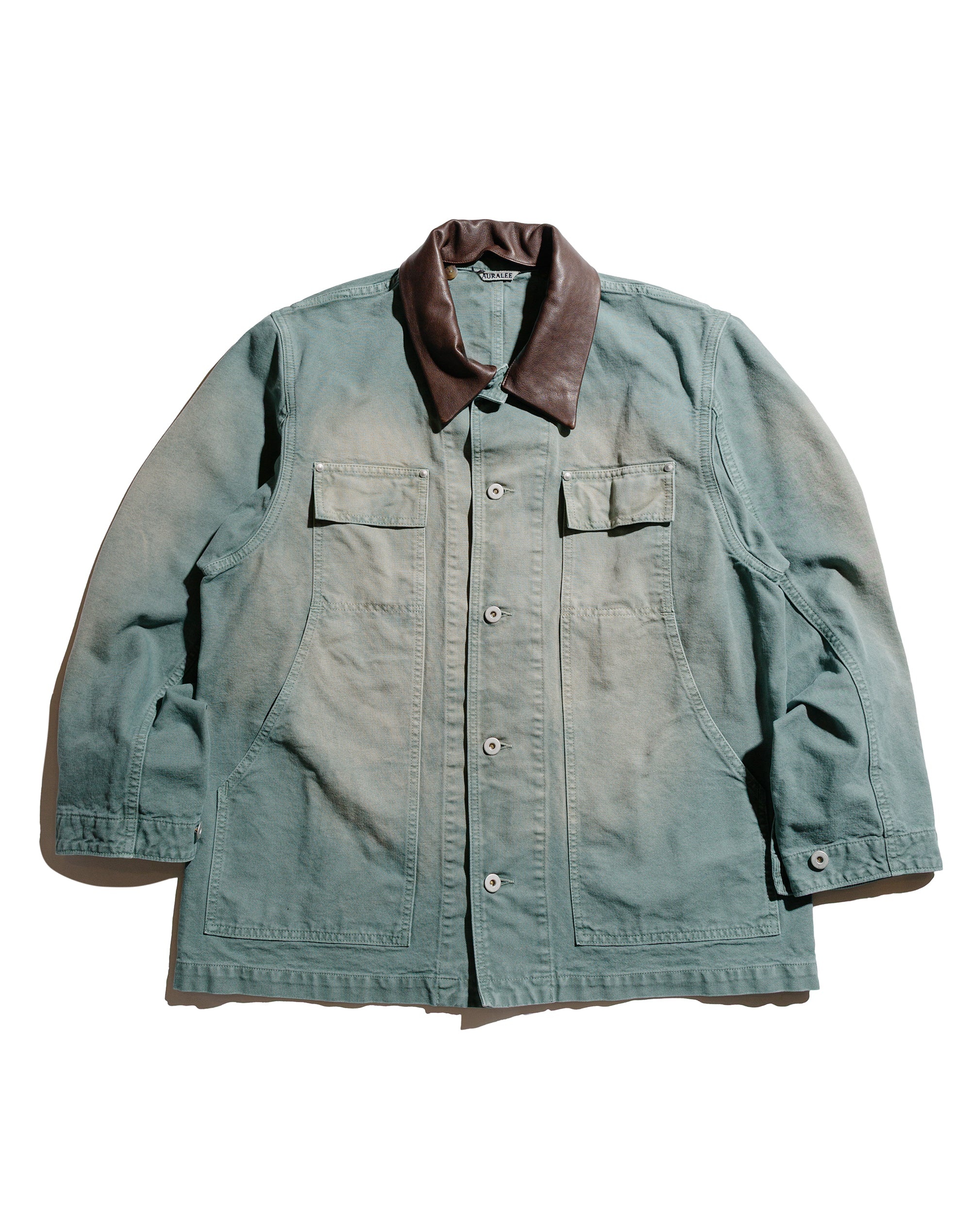 Organic Cotton Duck Blouson Ash Green - 1