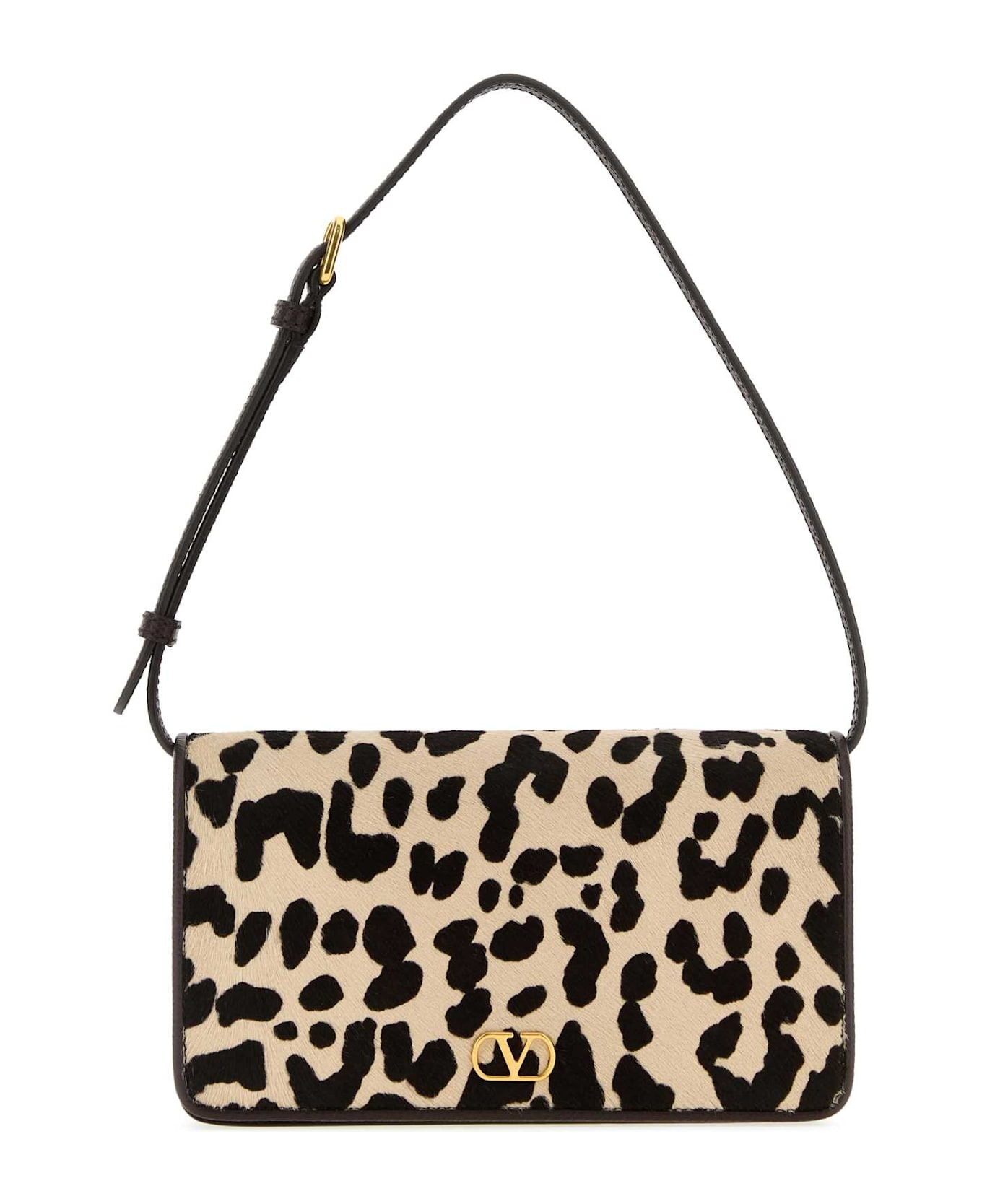 Printed Calf Hair Mini Vlogo Signature Shoulder Bag - 1