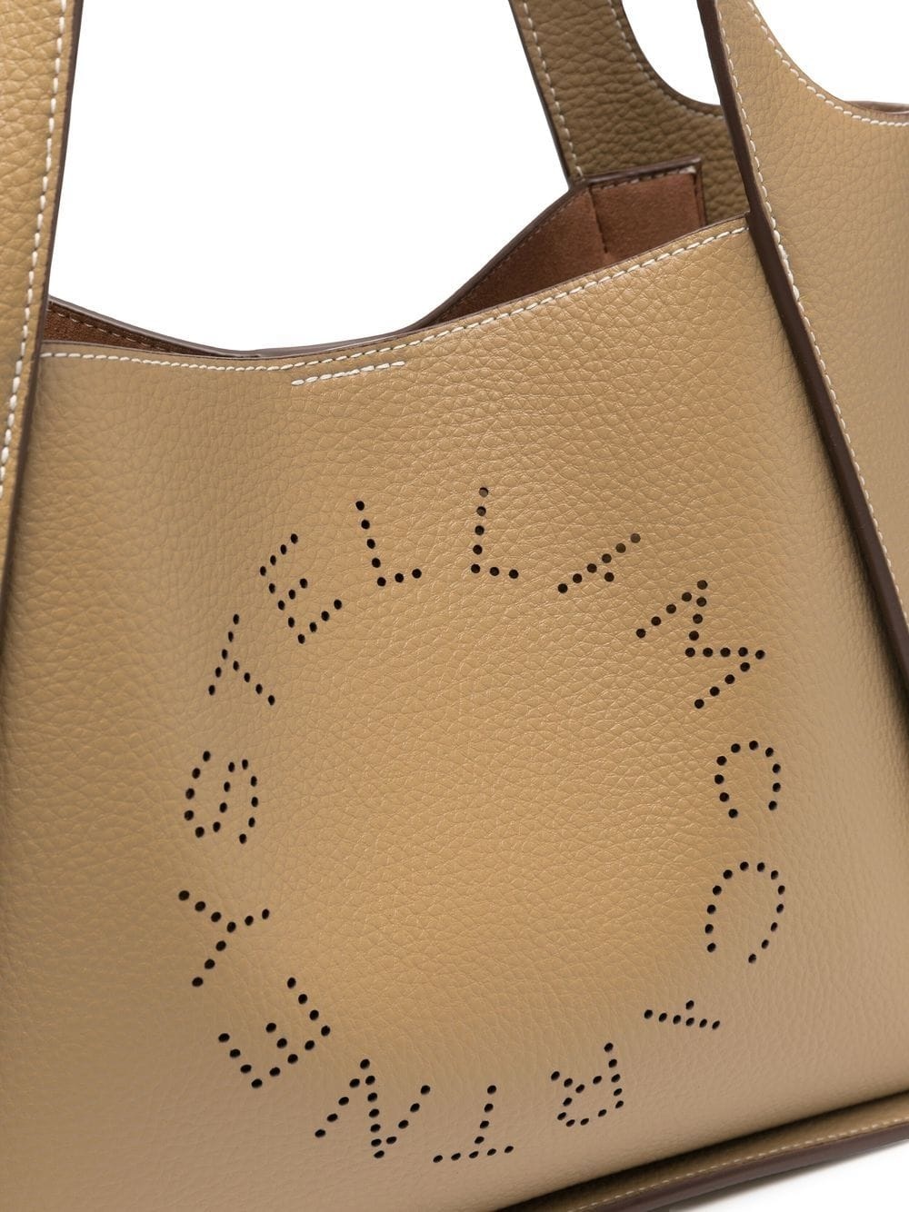 perforated-logo detail tote bag - 5