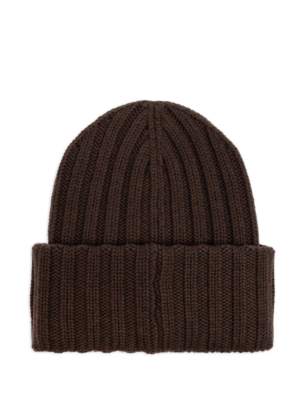 ribbed-knit logo-patch beanie - 2
