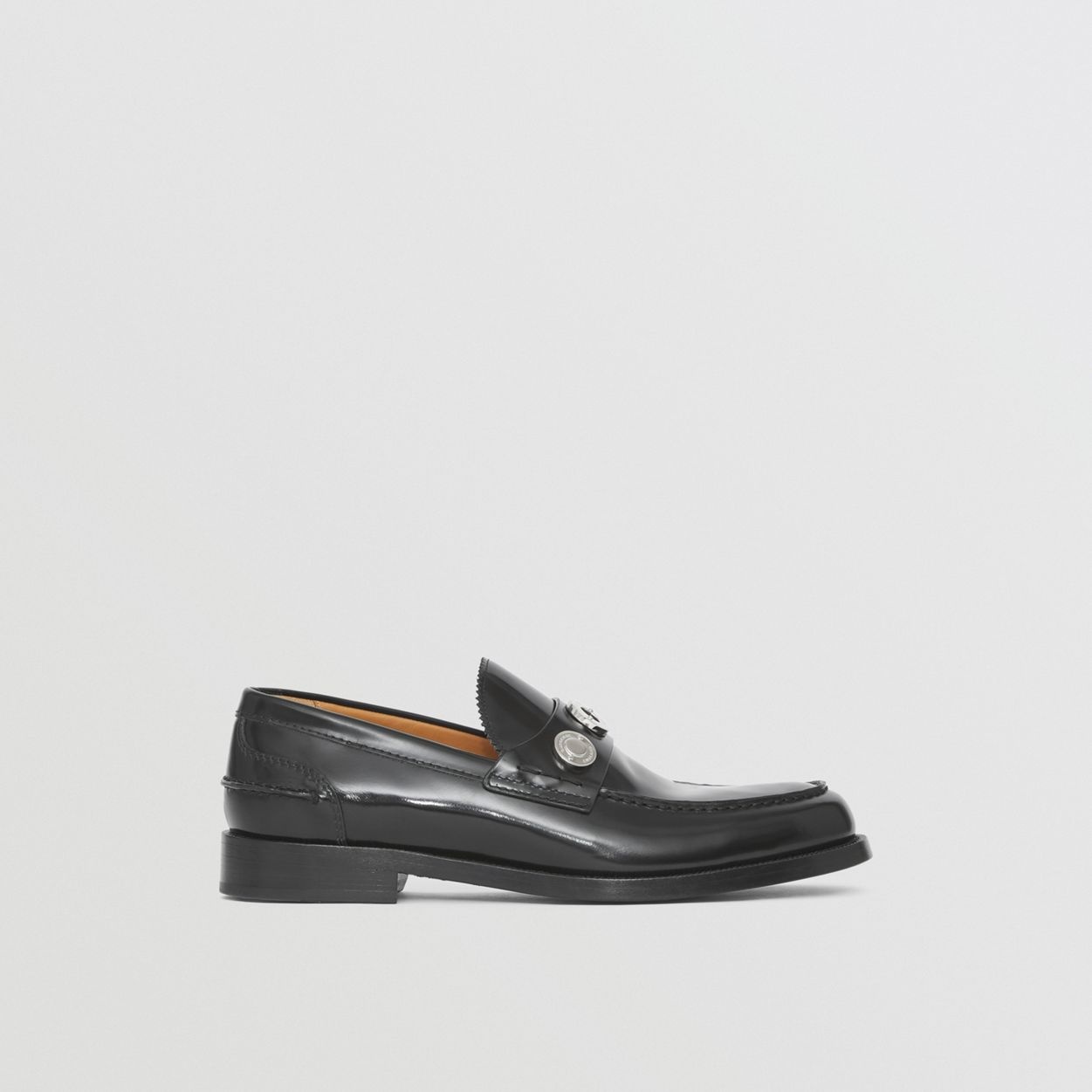 Logo Detail Leather Loafers - 1