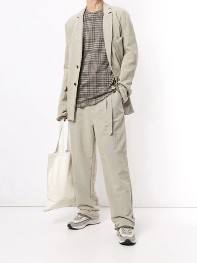 Maison MIHARAYASUHIRO shrank straight leg trousers outlook