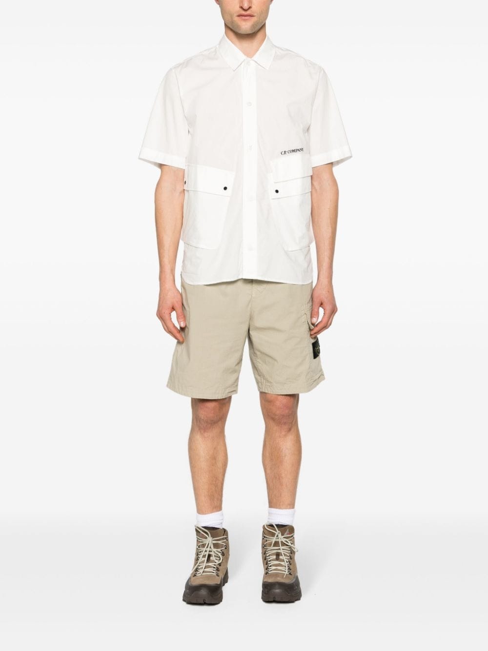 multi-pocket cotton shirt - 2