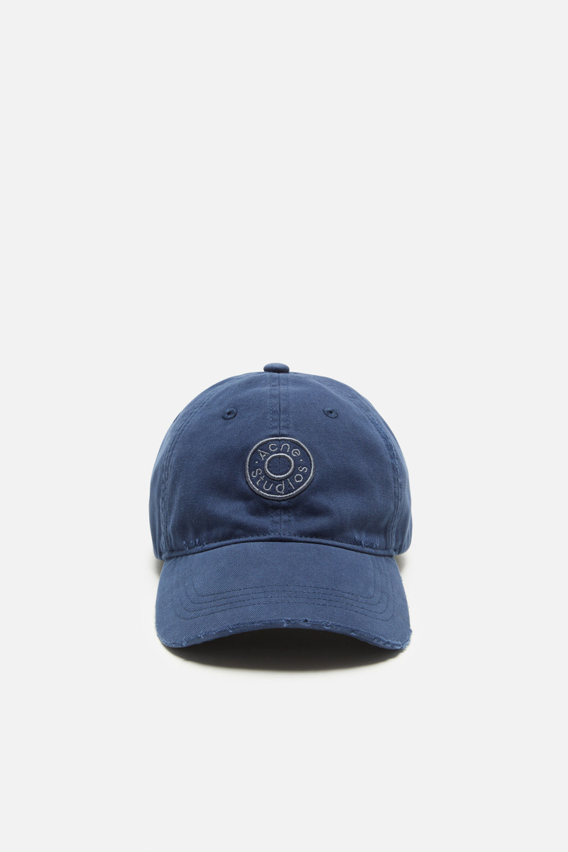 Distressed logo cap - Dark navy 1