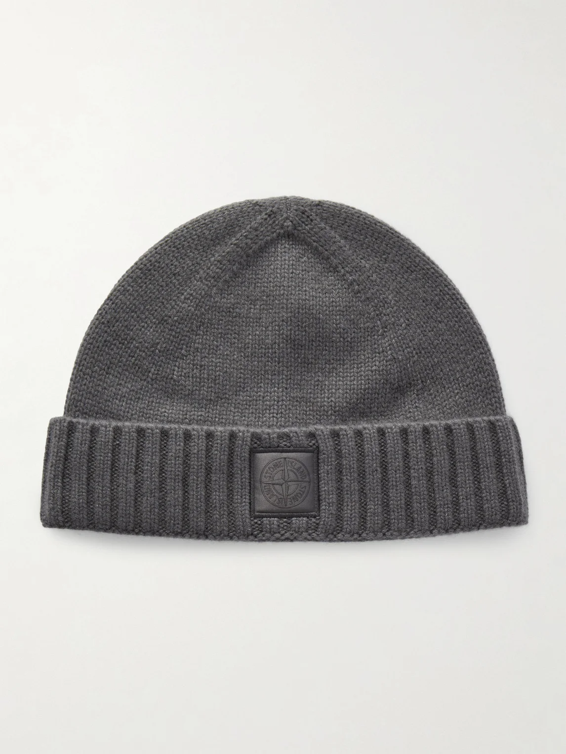 STONE ISLAND GHOST Logo-Appliquéd Cashmere Beanie - 1