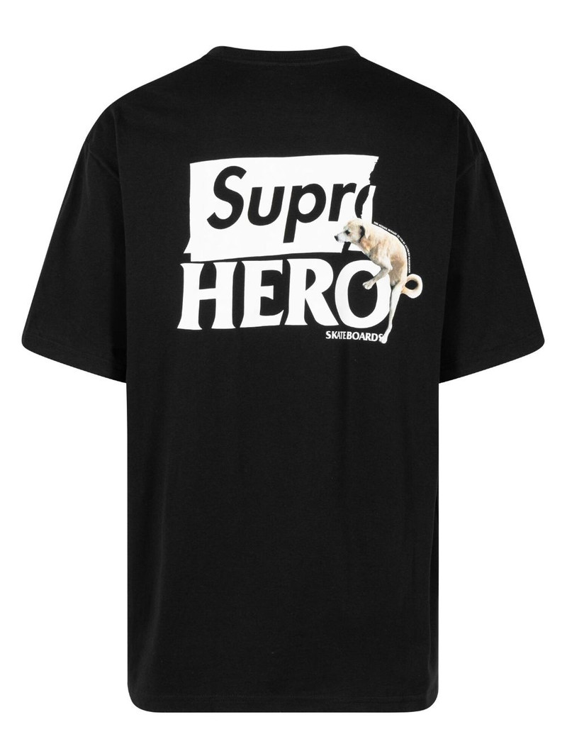 Supreme x ANTIHERO Dog cotton T-shirt outlook