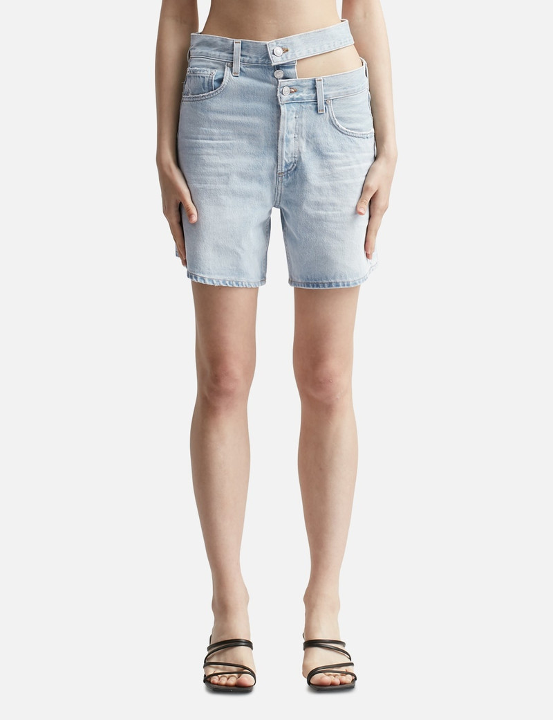 비대칭 denim 반바지 1