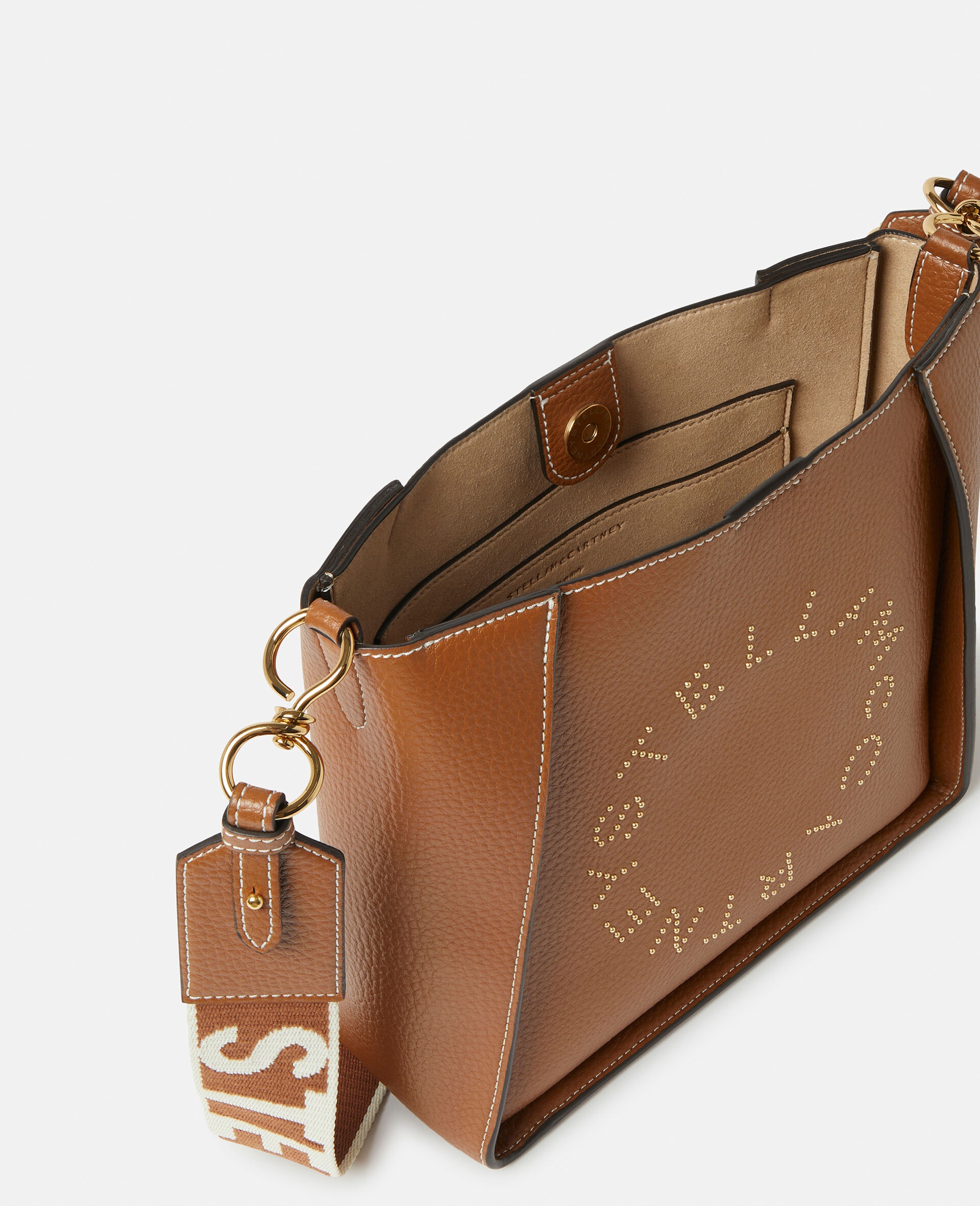 Logo Studded Grainy Alter Mat Shoulder Bag - 3