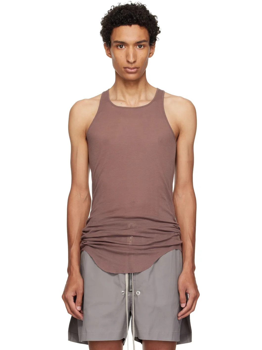 Purple Tower Basic Rib Tank Top - 1