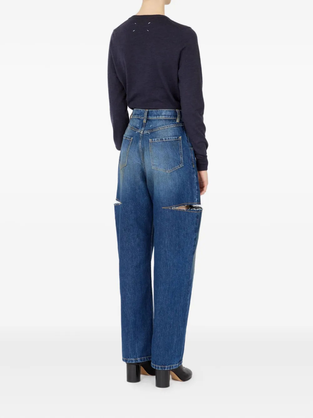 MAISON MARGIELA - Women Cut-Out Jeans - 3