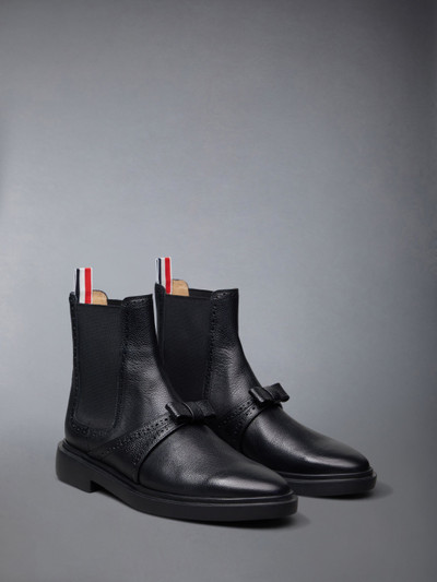 Thom Browne bow-detailing leather Chelsea boots outlook