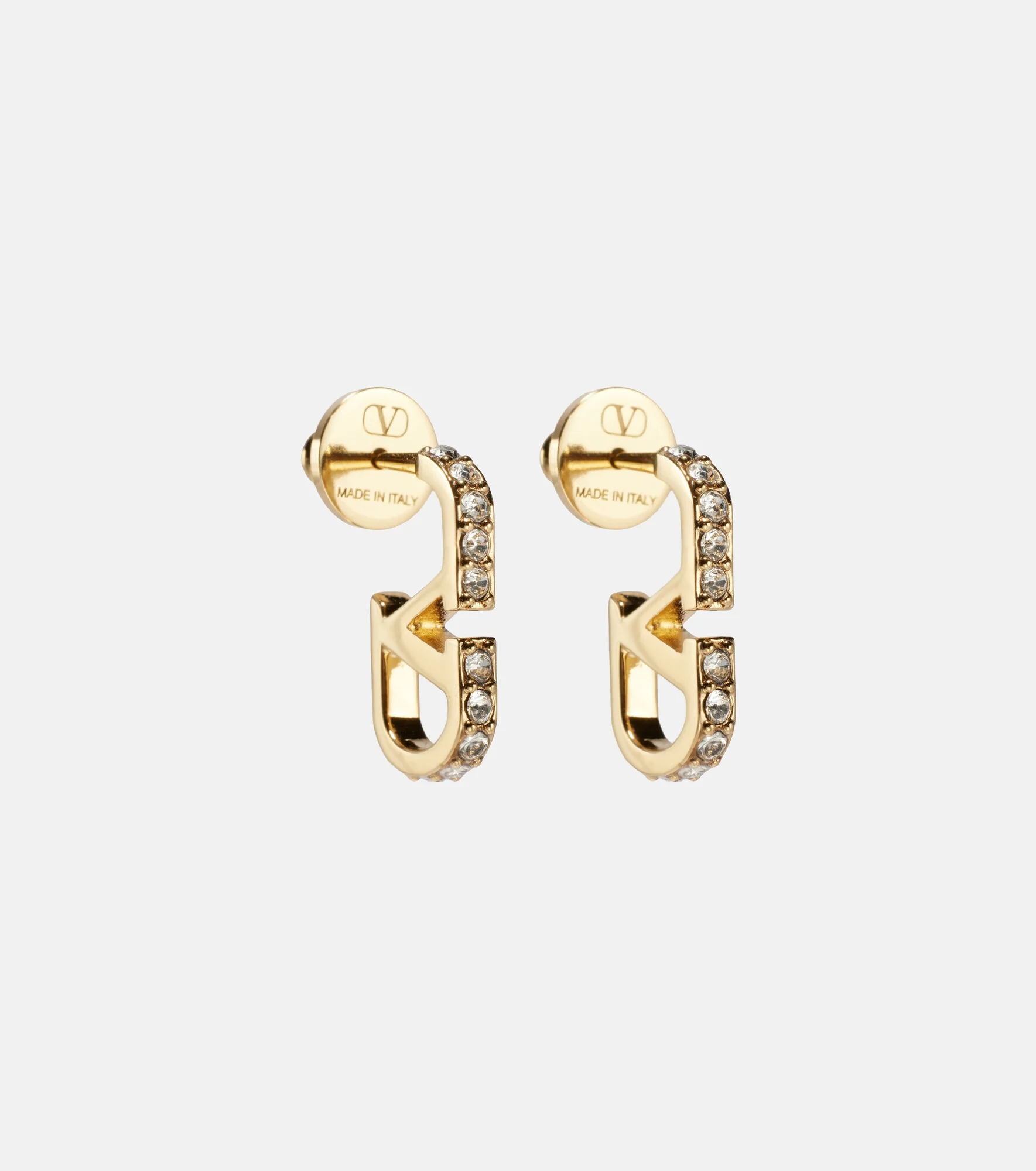 VLogo Signature Swarovski®-embellished earrings - 1