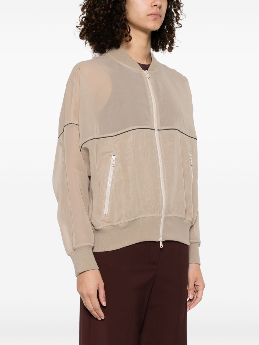 organza bomber jacket - 3