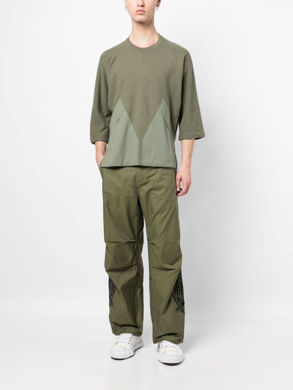 crew-neck knitted T-shirt - 2