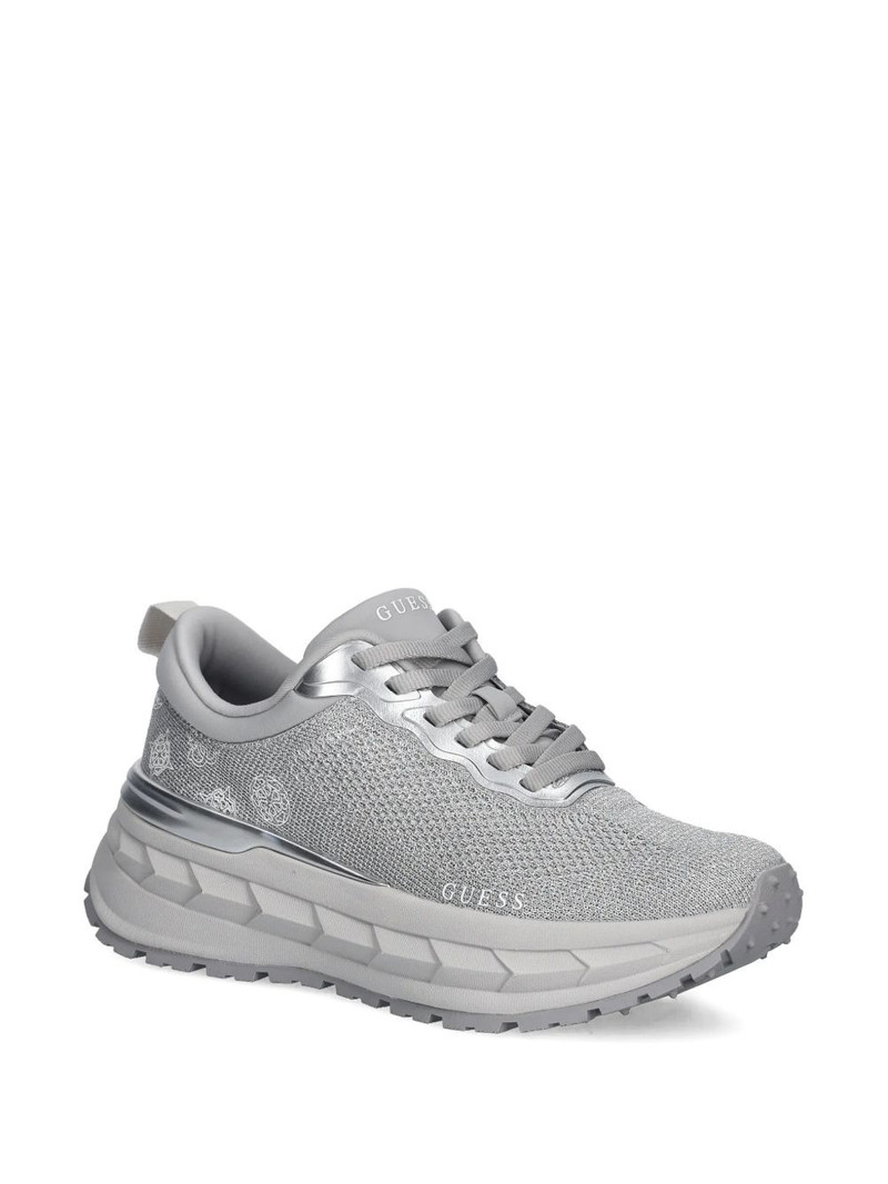 GUESS USA Runit3 logo metallic trim sneakers outlook