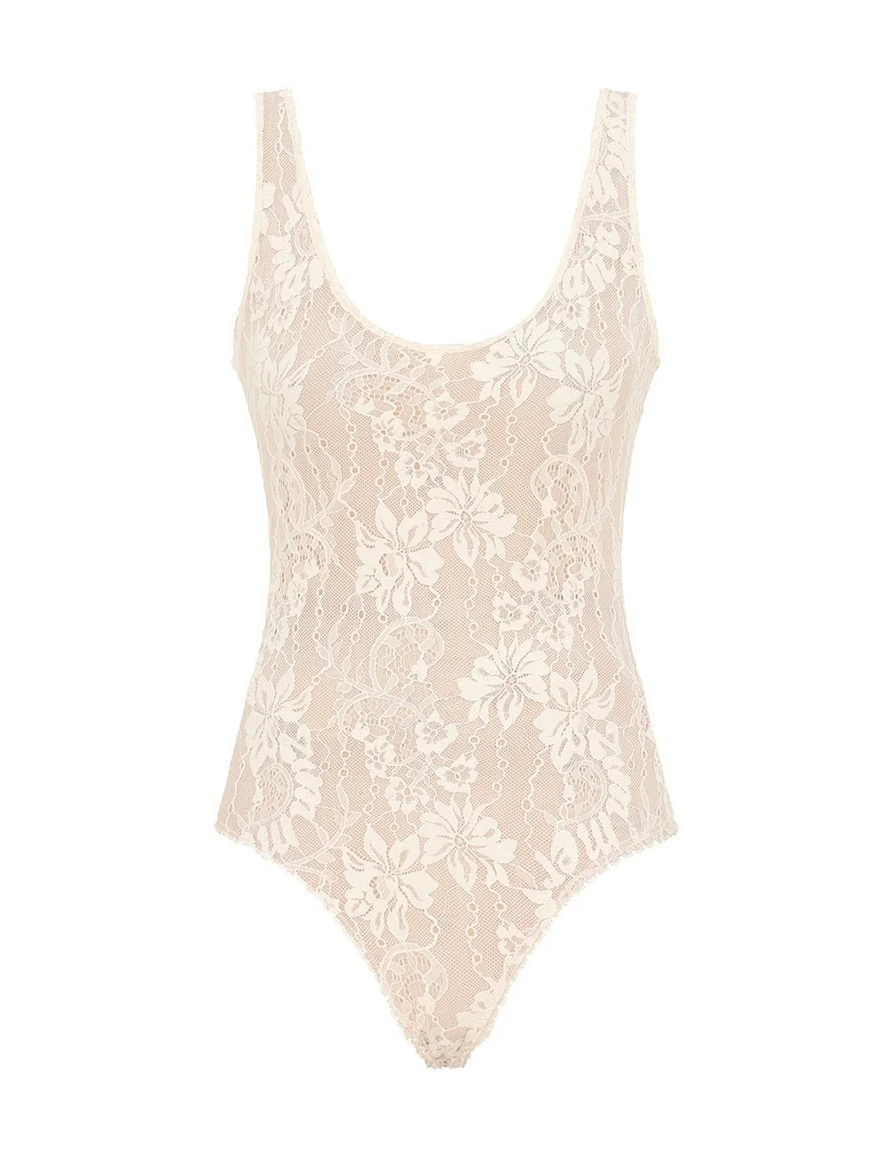 LACE SCOOP BODYSUIT - 1