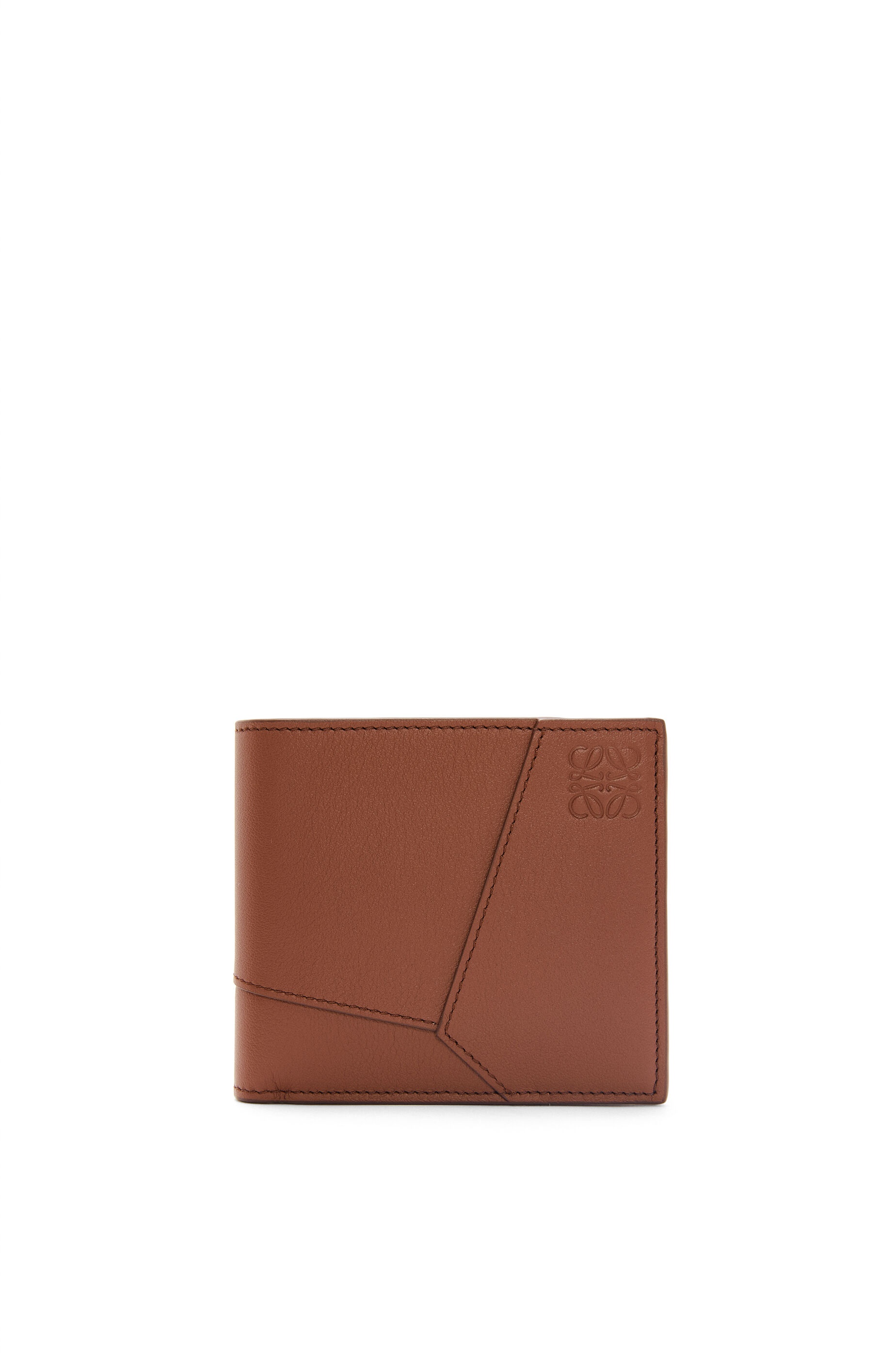 Puzzle bifold wallet in classic calfskin - 1