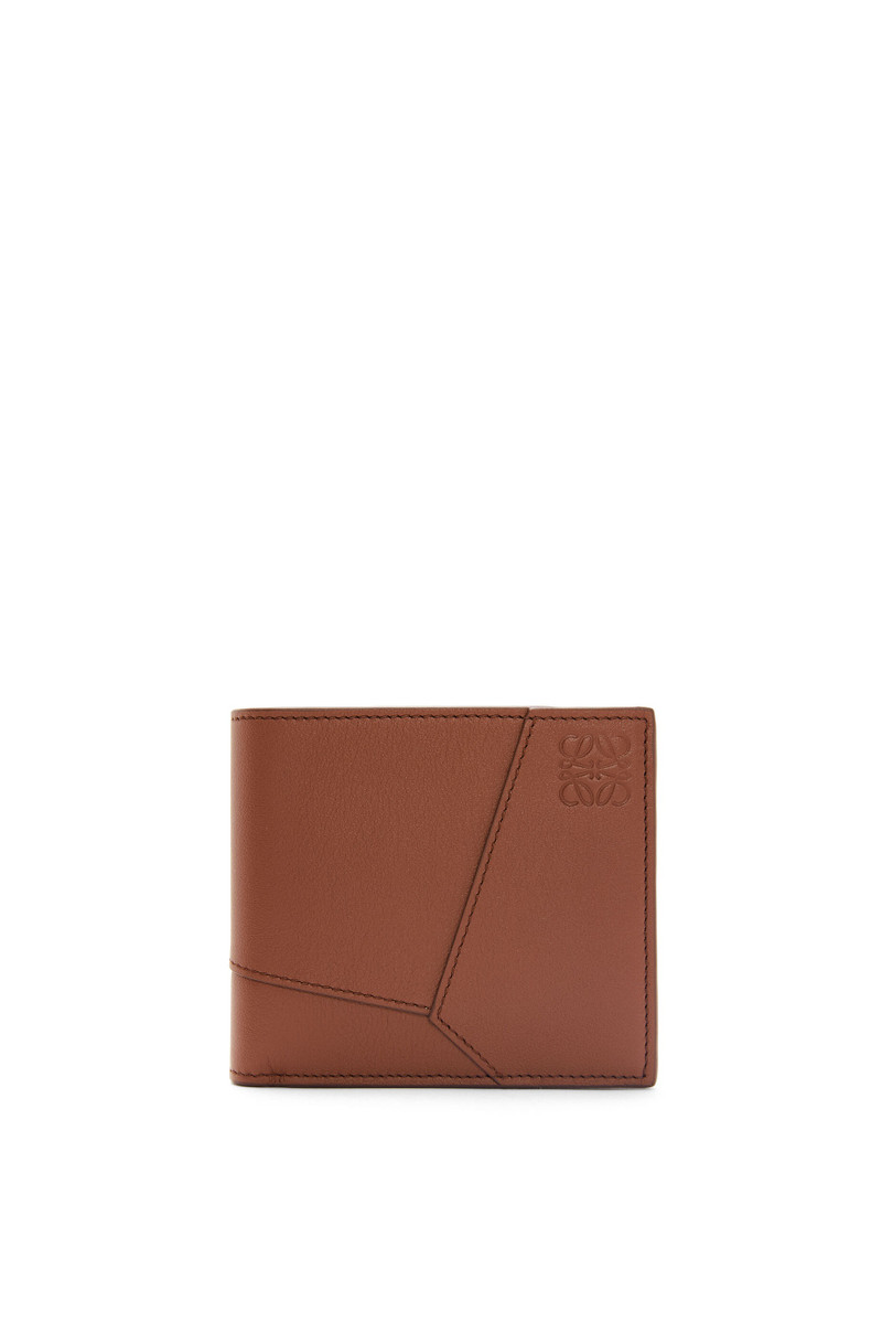 Puzzle bifold wallet in classic calfskin 1