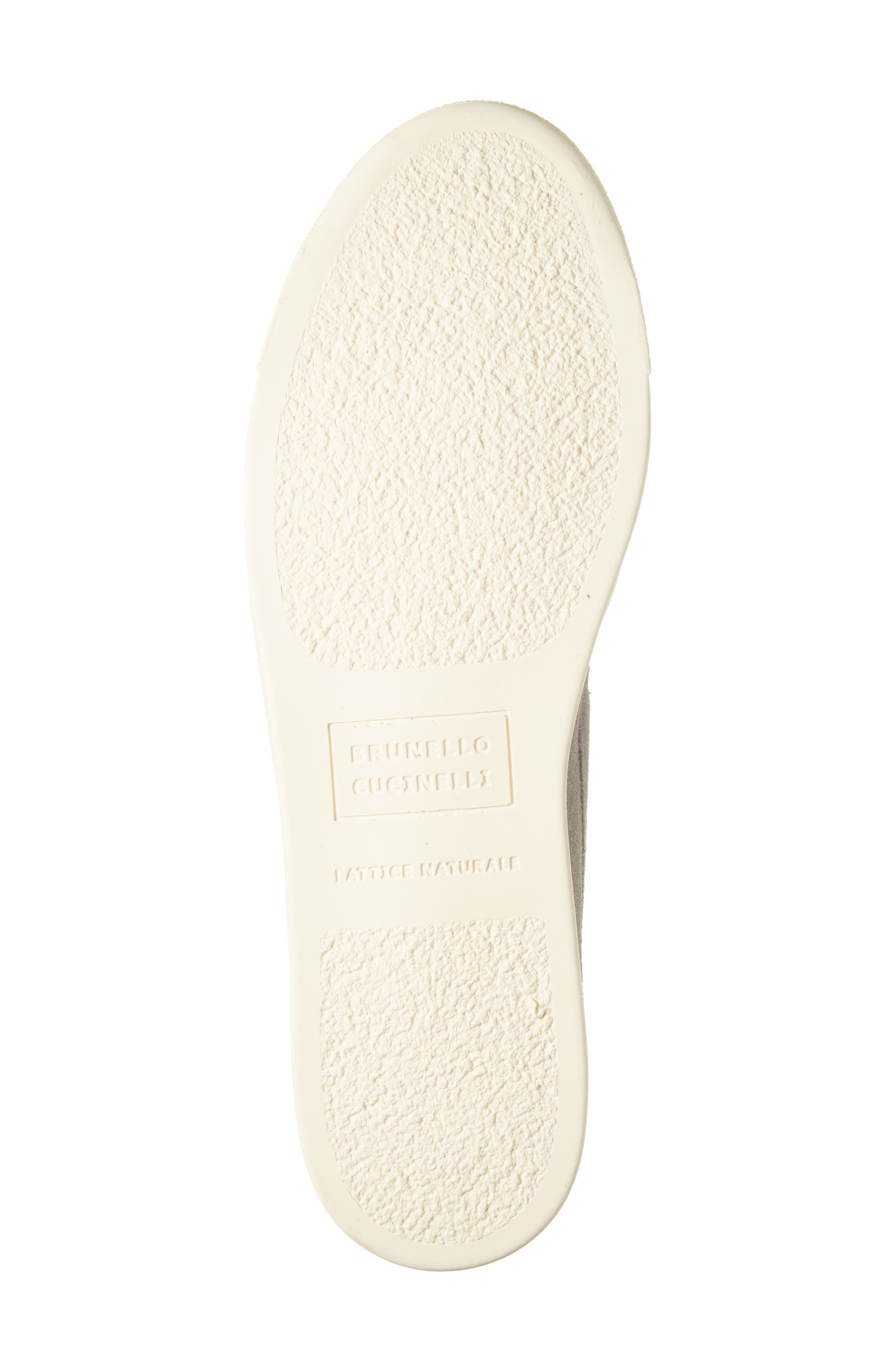 Brunello Cucinelli Chevron Embossed Suede Loafer in Grey at Nordstrom - 6