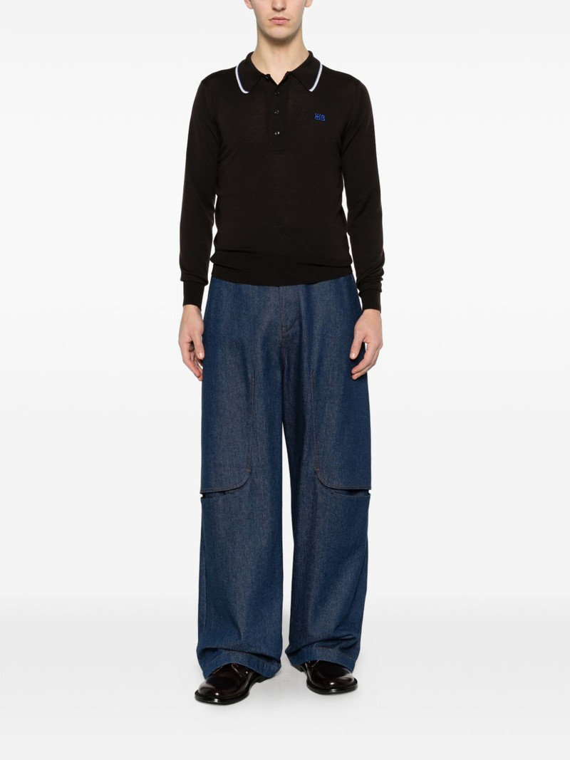 WALES BONNER Henry collared polo shirt outlook