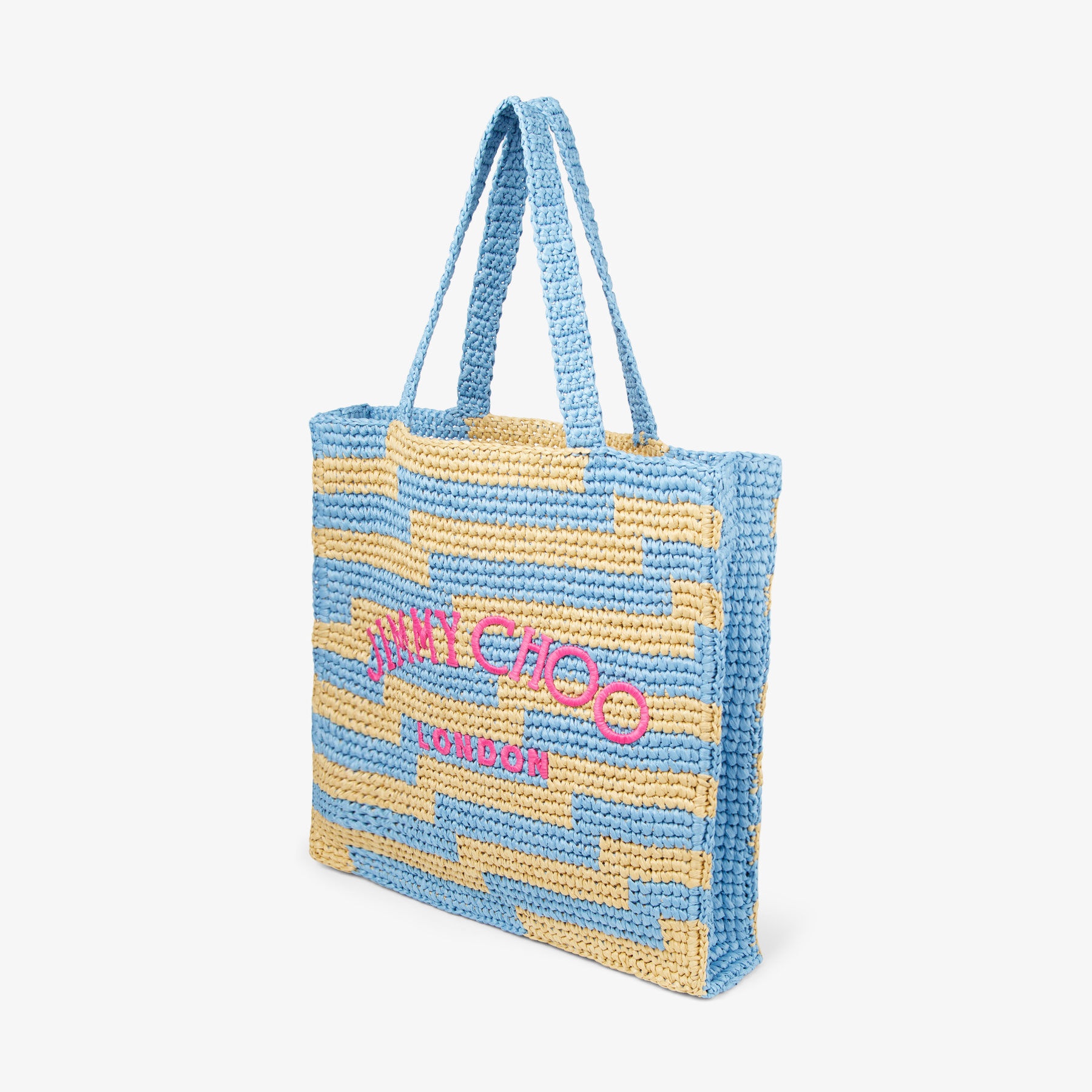 Beach Tote S
Natural and Smoky Blue Avenue Crochet Tote Bag - 2