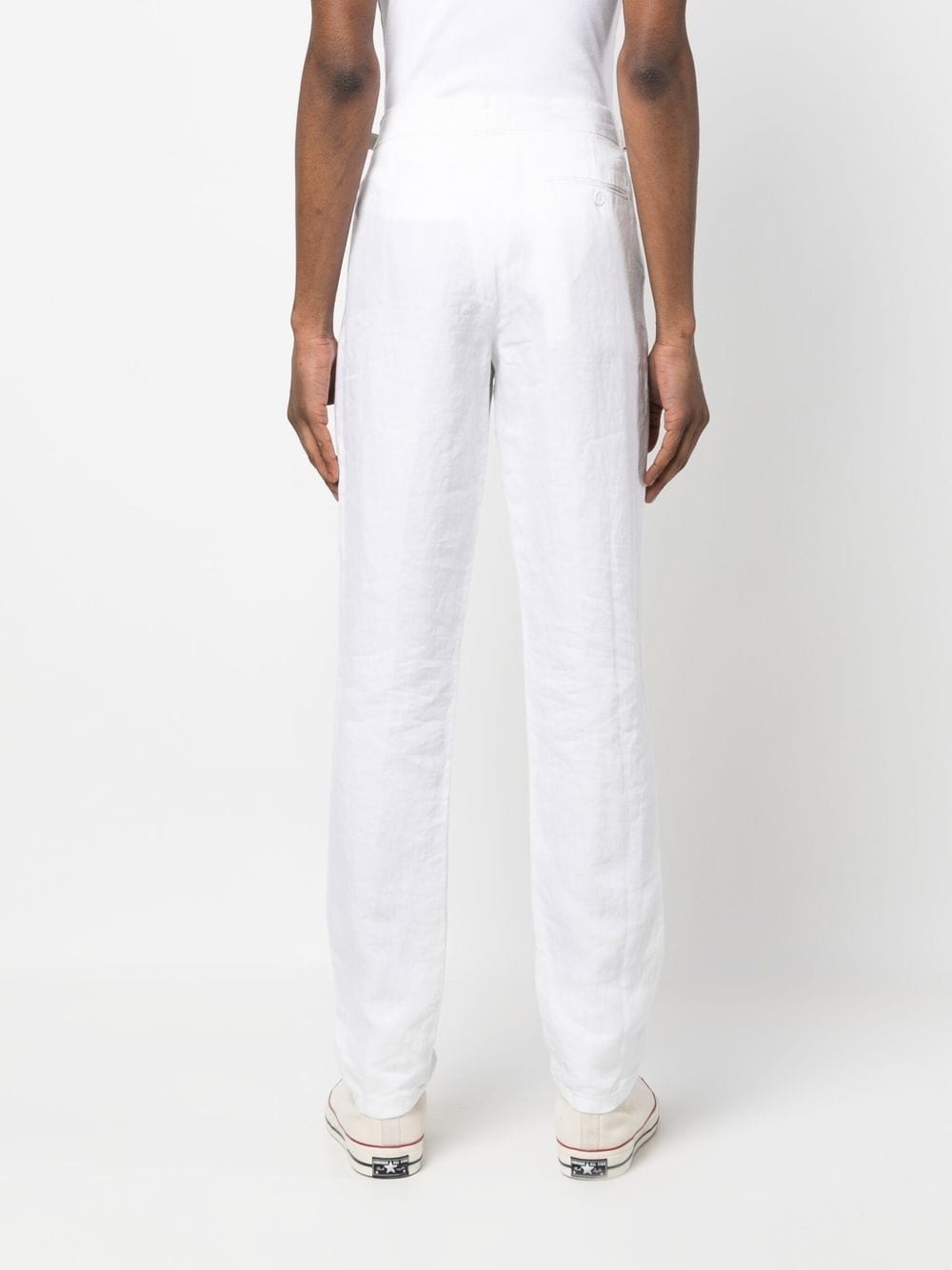 linen tailored trousers - 4