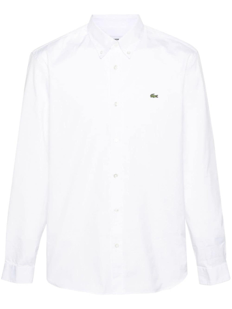 logo-patch cotton shirt 1