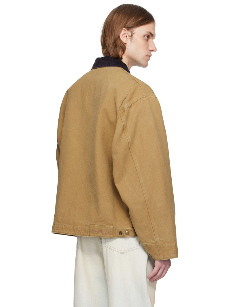 Beige Canvas Work Jacket 3