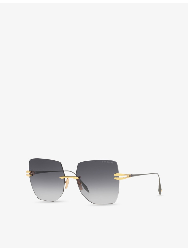 DITA D4000465 Irregular-Frame Metal Sunglasses outlook