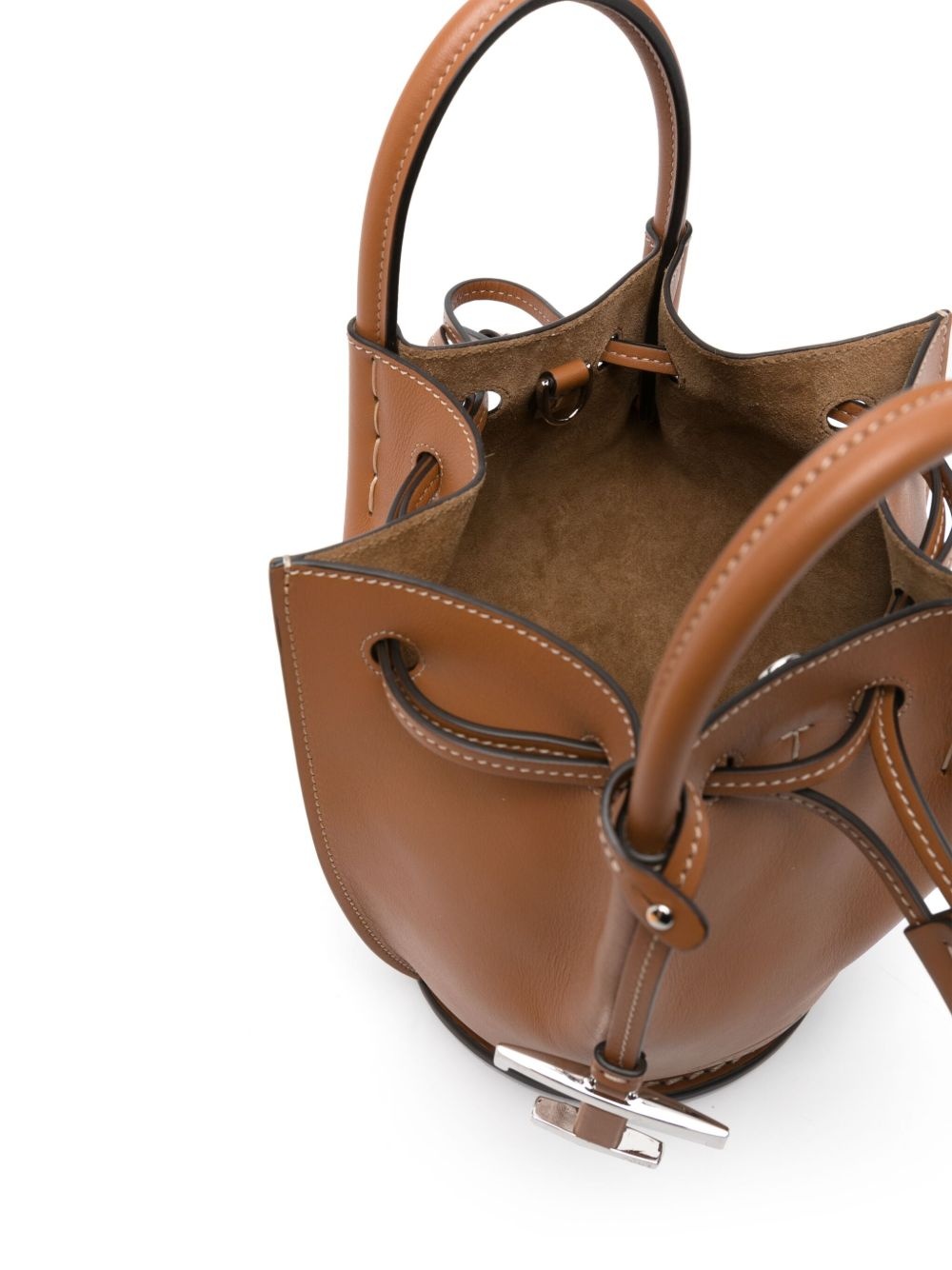 logo-charm bucket bag - 5