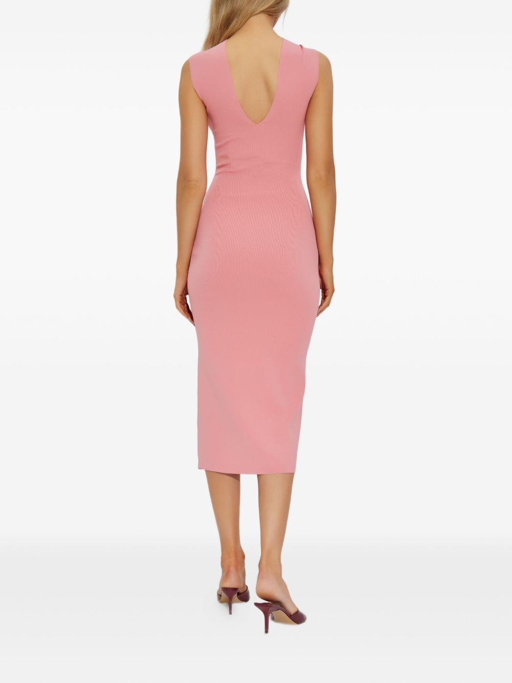 Dawnette twist-neck midi dress - 3