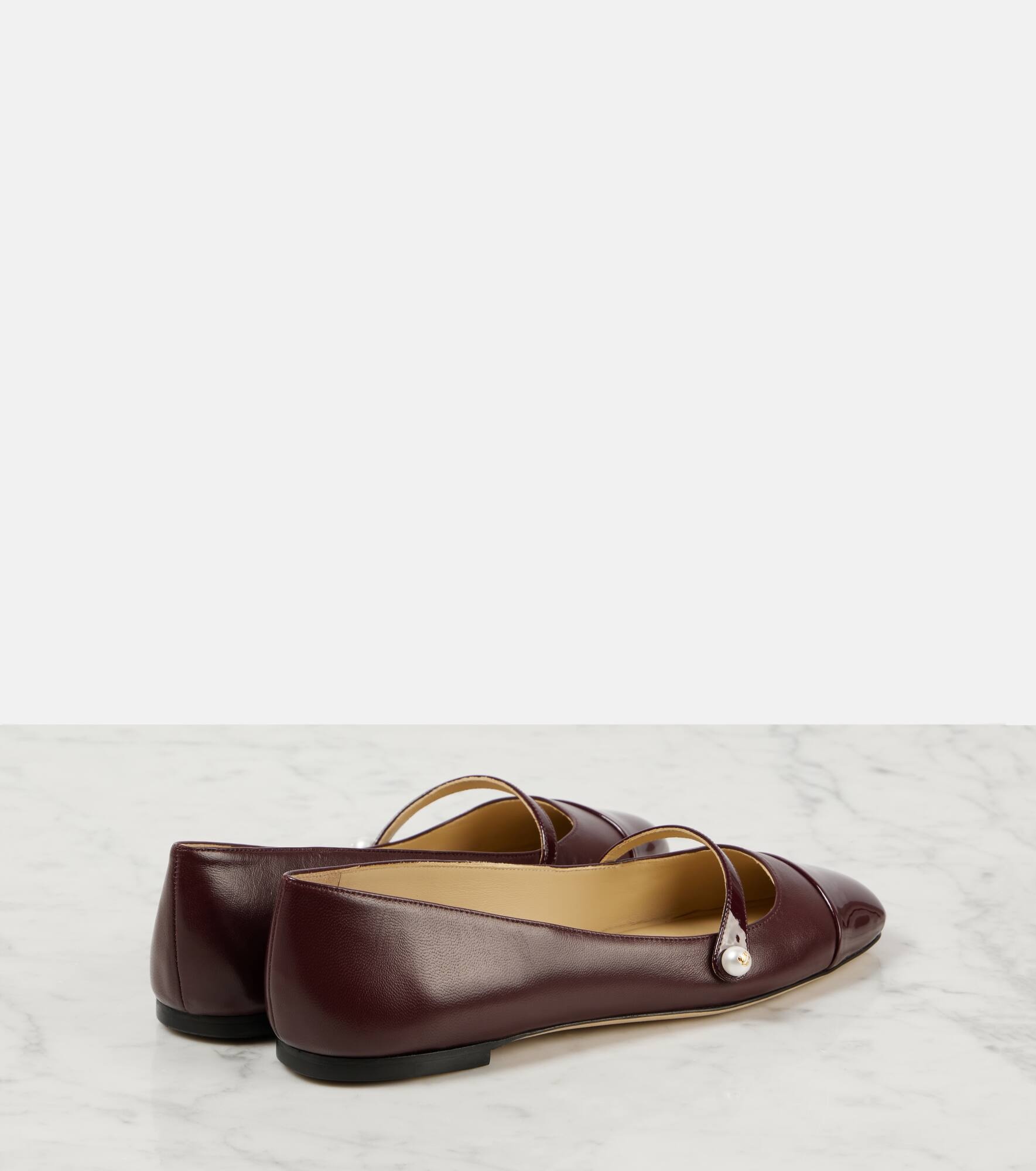 Elisa leather Mary Jane flats - 3