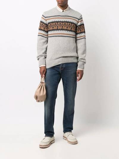 A.P.C. Suéter de tricô com padronagem intarsia outlook