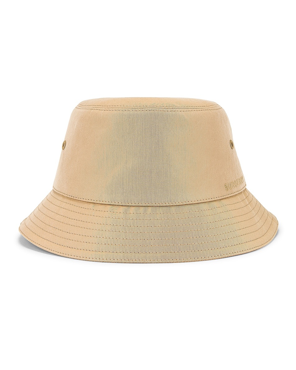 Cotton Gabardine Bucket Hat - 1