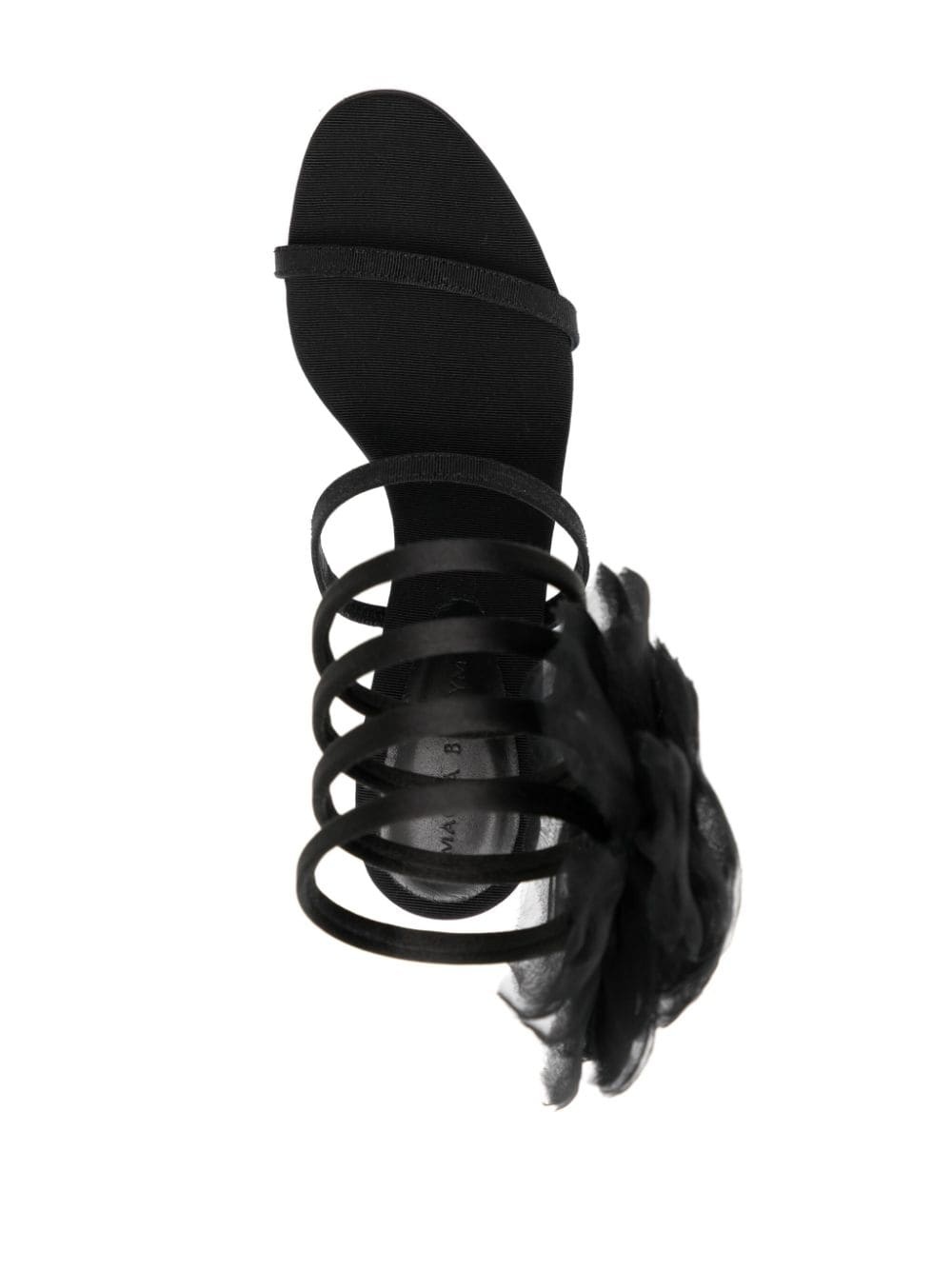 spiral-bound floral-appliquÃ© sandals - 7