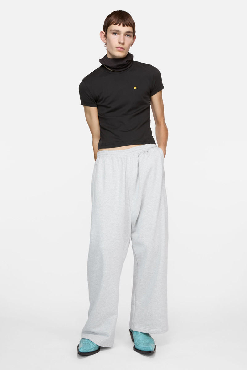 Acne Studios Face logo t-shirt - fitted - Faded black outlook