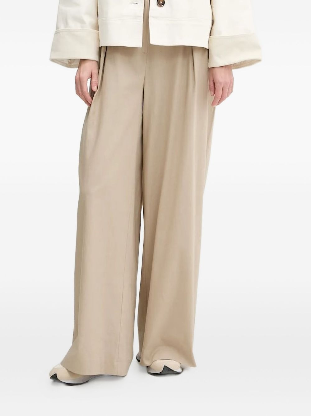 pleated trousers - 1