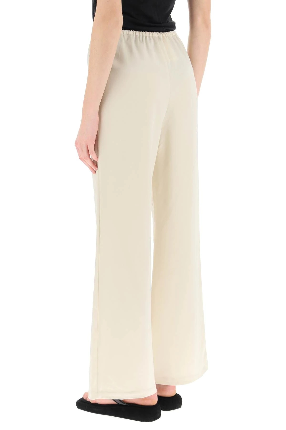 WIDE LEG SATIN TROUSERS - 4