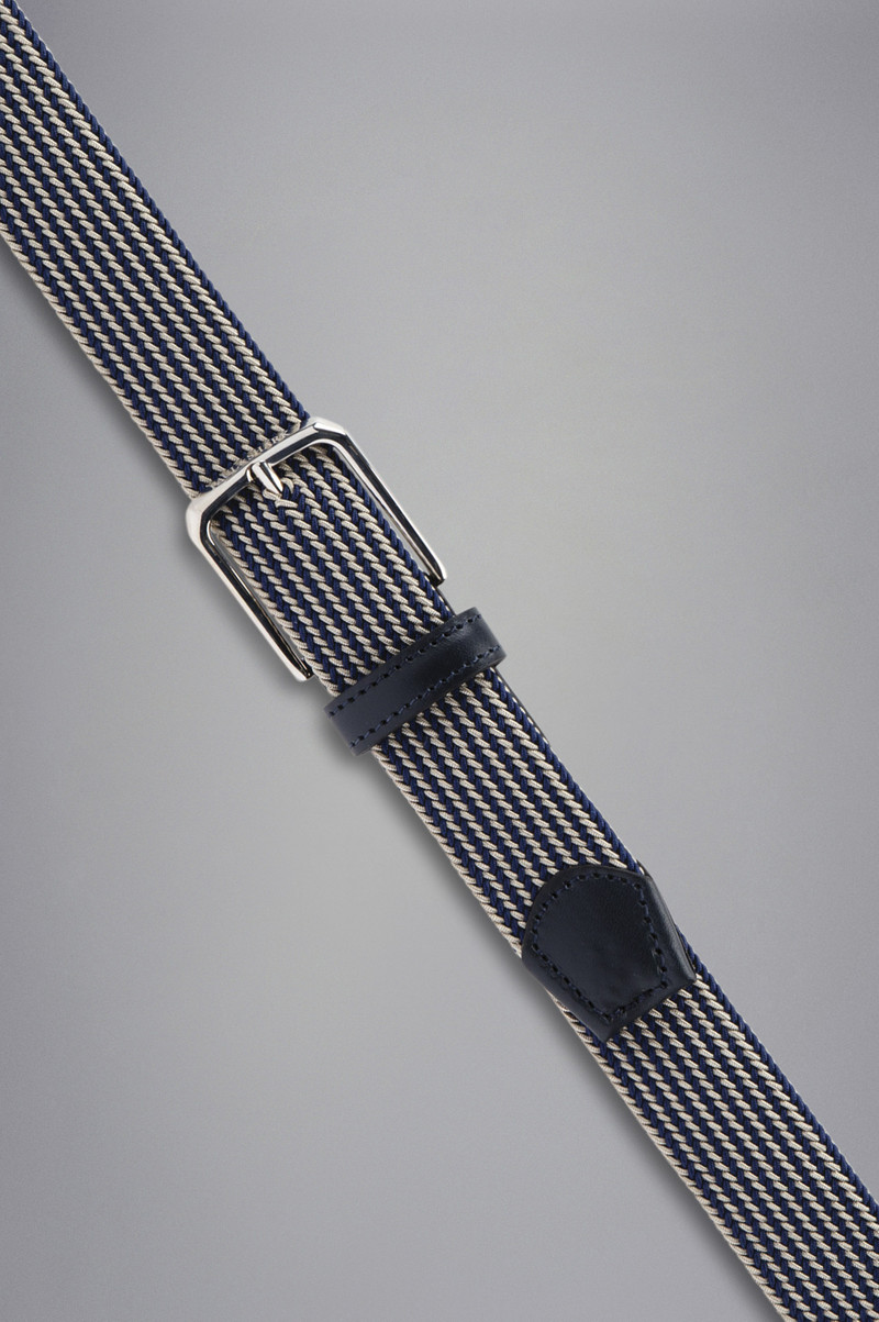 Paul & Shark LEATHER TRIMMED WOVEN ELASTIC BELT outlook