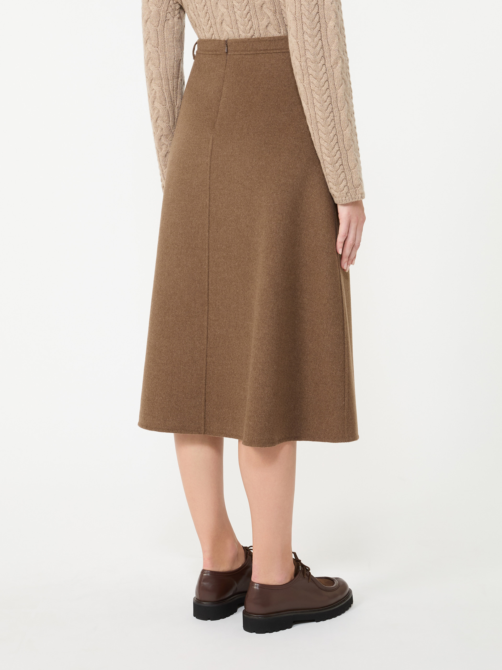 GLORIA Flared wool skirt - 4