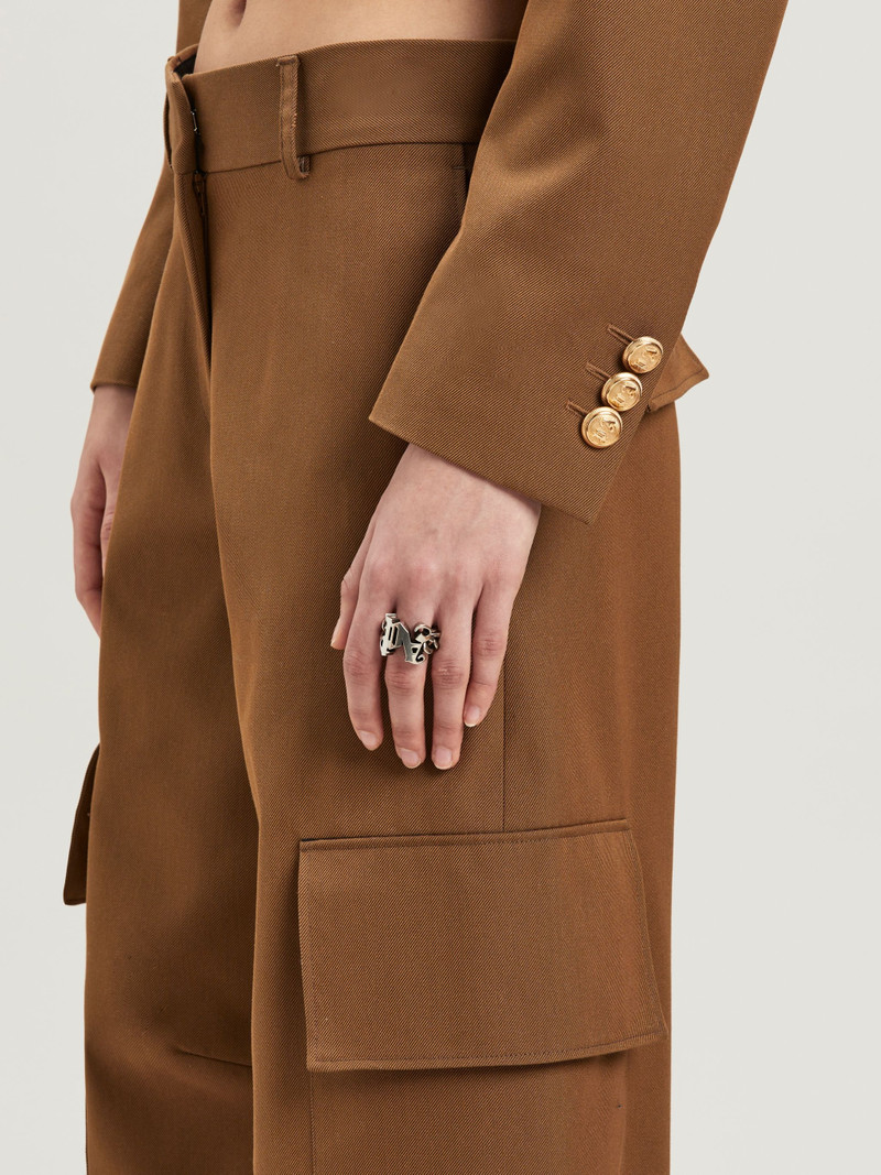 Monogram Chain Ring 3