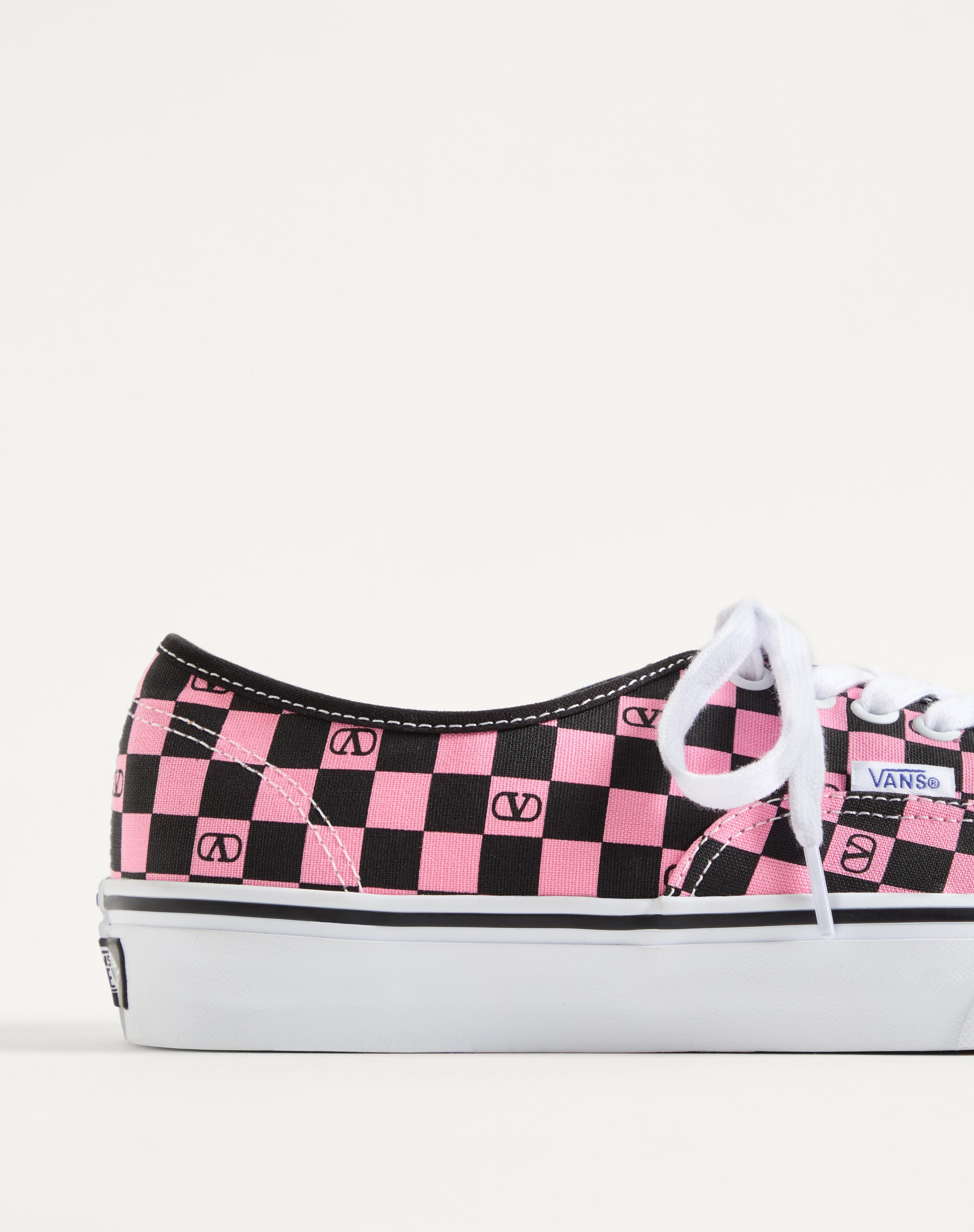 VALENTINO GARAVANI AND VANS LOW-TOP TRAINER IN FABRIC WITH VLOGO CHECKERBOARD PRINT - 8