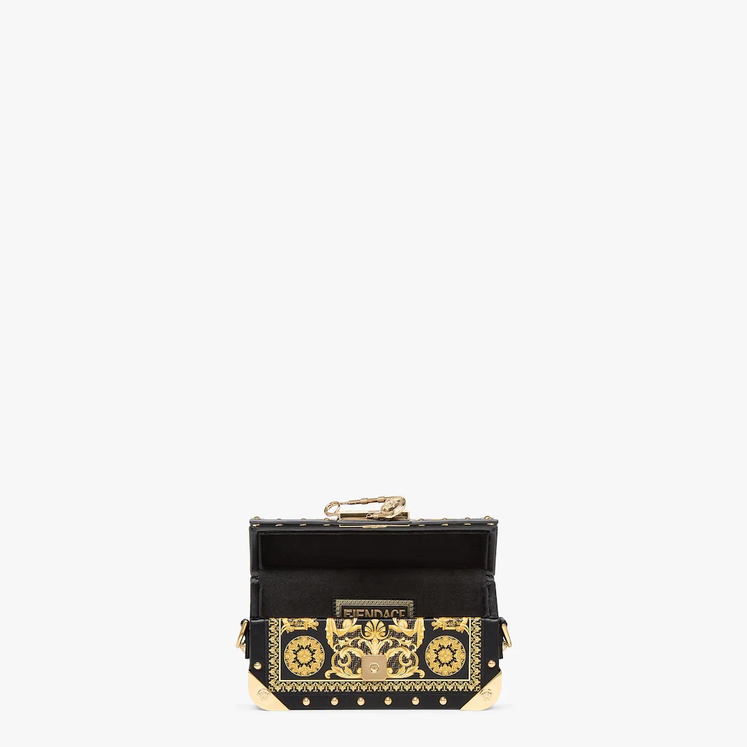 Fendace leather bag with multicolor print - 4