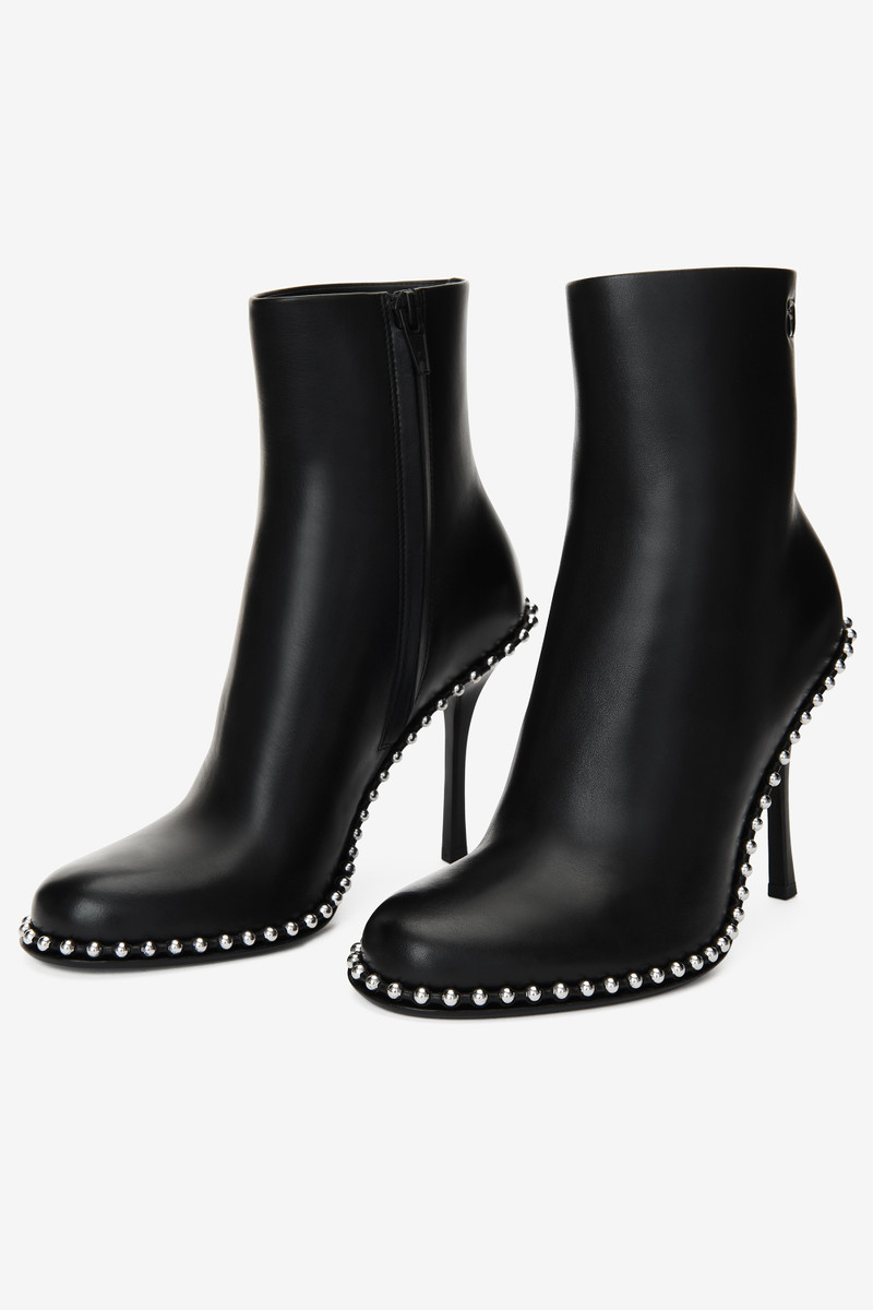 Alexander Wang nova round toe ankle boot in leather outlook