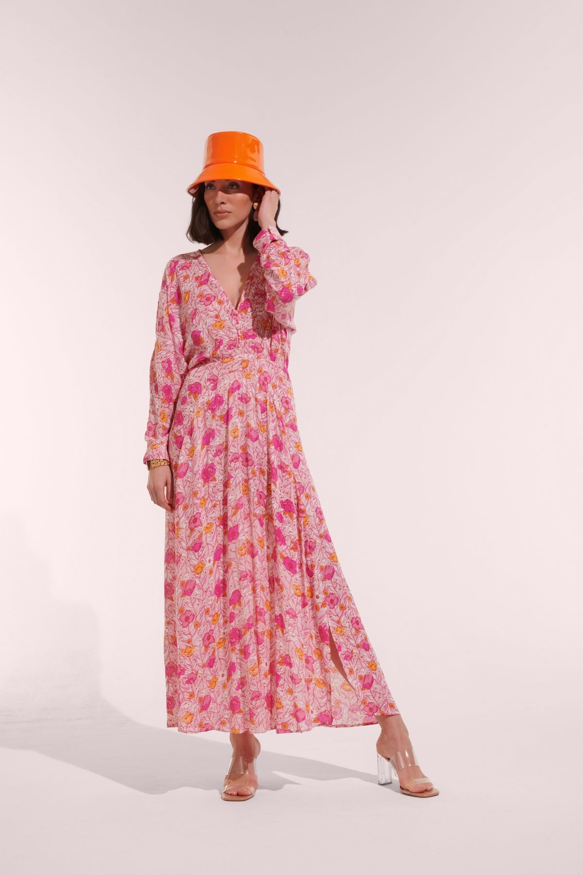 Long Dress Ilona - Pink Petunia - 1