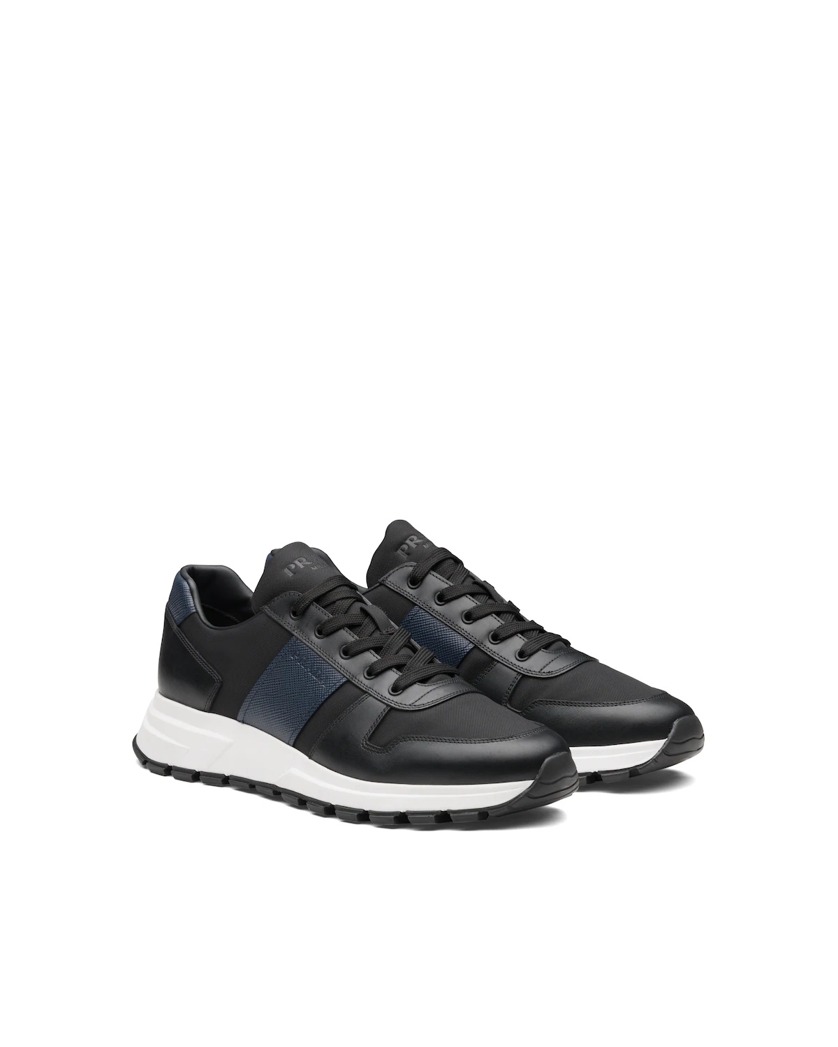 Prax 01 Leather And Technical Fabric Sneakers - 1