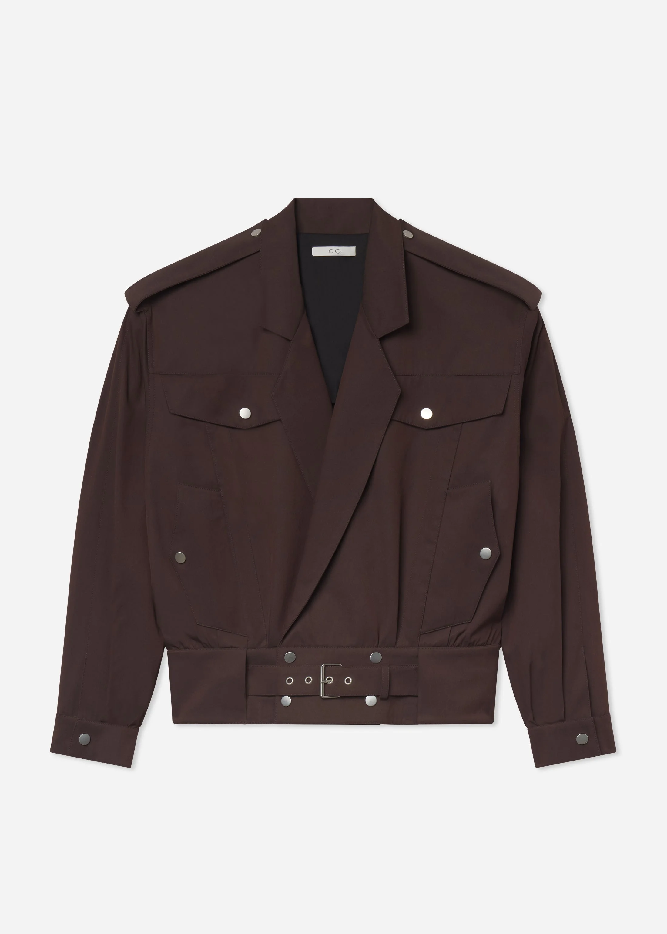 Tapered Sport Jacket in Cotton Twill - 1