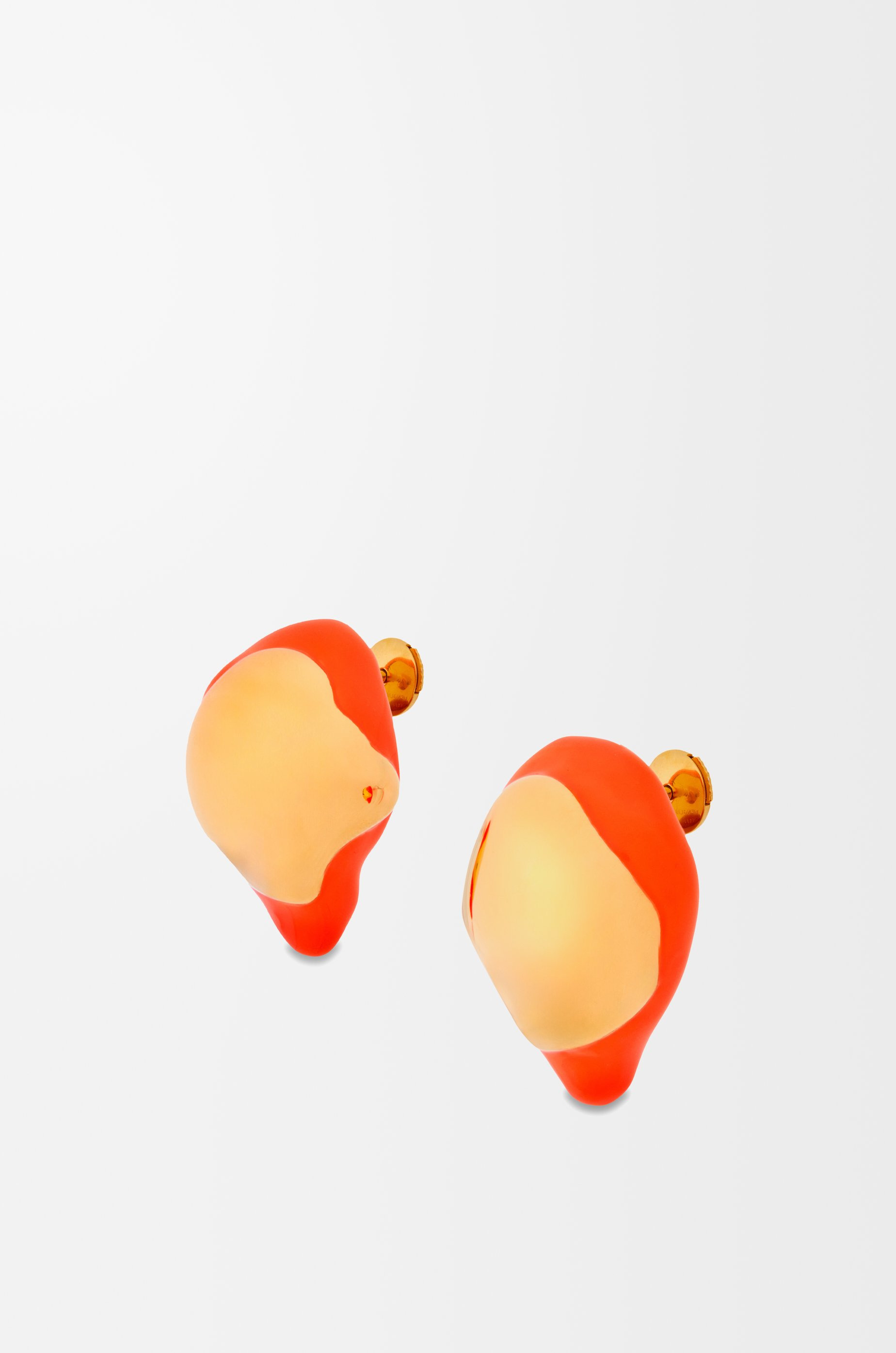 Foam Drip earrings in sterling silver and enamel - 3