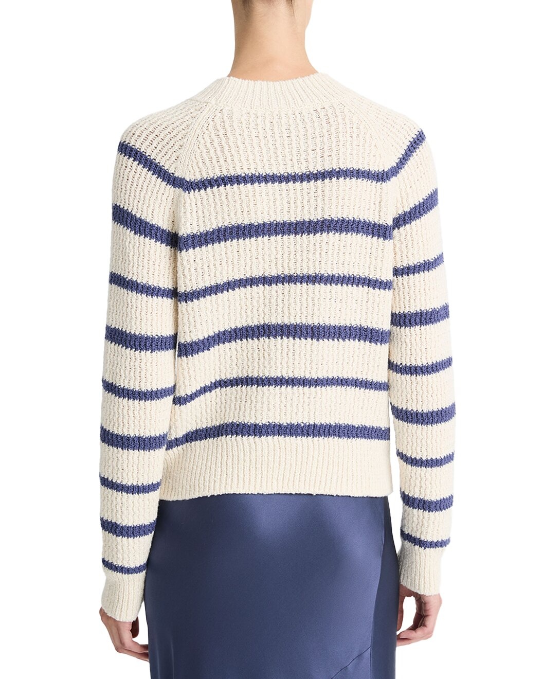 Vince Ribbed Stripe Pullover - 2