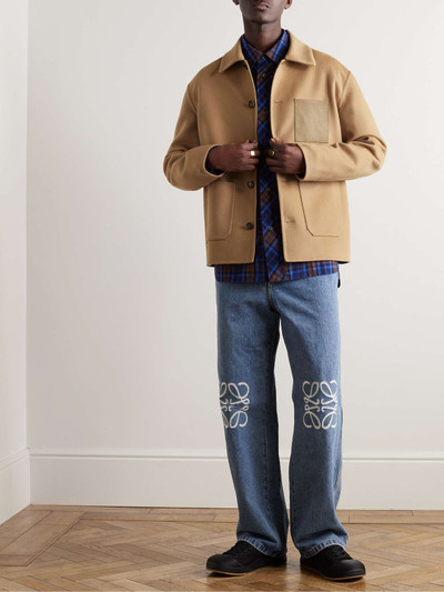 Loewe Leather-Trimmed Wool and Cashmere Jacket outlook